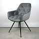 Stoel Nora - velvet grey Stoel Nora - velvet grey