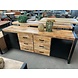 Dressoir Bas 210 cm mangohout metaal zwart Dressoir Bas 210 cm mangohout metaal zwart