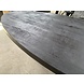 Ovale Eettafel 200 mango zwart Ovale Eettafel 200 mango zwart