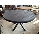 Ronde eettafel 120 mango zwart Ronde eettafel 120 mango zwart