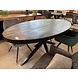 Ovale Eettafel zwart - 3 afmetingen Ovale Eettafel zwart - 3 afmetingen