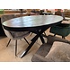 Ovale Eettafel zwart - 3 afmetingen Ovale Eettafel zwart - 3 afmetingen