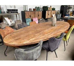 Tafel ovaal mango 300cm Tafel ovaal mango 300cm