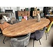 Tafel ovaal mangohout matrix 260 cm Tafel ovaal mangohout matrix 260 cm