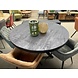 Ronde eettafel 140 mangohout zwart Ronde eettafel 140 mangohout zwart