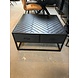 Salontafel visgraat zwart - 2 lades Salontafel visgraat zwart - 2 lades