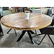 Nieuwe ronde eettafel Denia mangohout matrix Nieuwe ronde eettafel Denia mangohout matrix