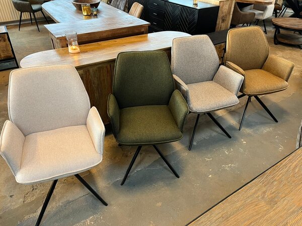 Eetstoel Revi draaibaar - 4 kleuren