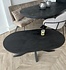 Salontafel Deens ovaal mangohout zwart matrix Salontafel Deens ovaal mangohout zwart matrix