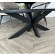 Salontafel Deens ovaal mangohout zwart matrix Salontafel Deens ovaal mangohout zwart matrix