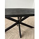 Eettafel Preto ovaal 160 t/m 220 cm zwart mangohout