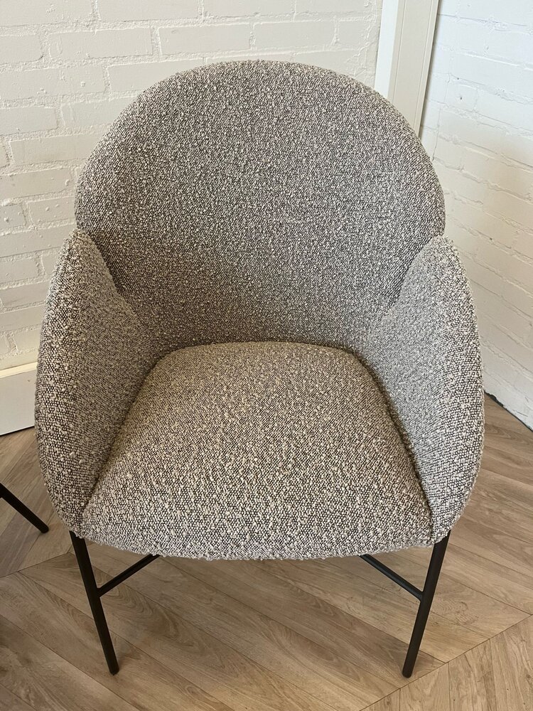 Eetstoel Argos - 3 kleuren Teddystof Eetstoel Argos - 3 kleuren Teddystof