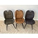 Stoel Shelton - 3 kleuren: cognac, groen en antraciet Stoel Shelton - 3 kleuren: cognac, groen en antraciet