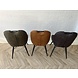 Stoel Shelton - 3 kleuren: cognac, groen en antraciet Stoel Shelton - 3 kleuren: cognac, groen en antraciet