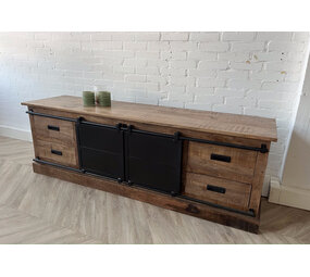 TV meubel Bilbao 150 cm mangohout - leverbaar medio november '25