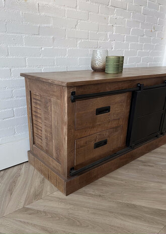 TV meubel Bilbao 150 cm mangohout TV meubel Bilbao 150 cm mangohout