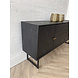Dressoir Preto 3 lades / 3 deuren mangohout zwart