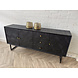 Dressoir Preto 3 lades / 3 deuren mangohout zwart