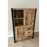 Kast New York - open vak mangohout  - Leverbaar medio mei