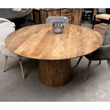 Eettafel rond mango moreno - houten poot Eettafel rond mango moreno - houten poot