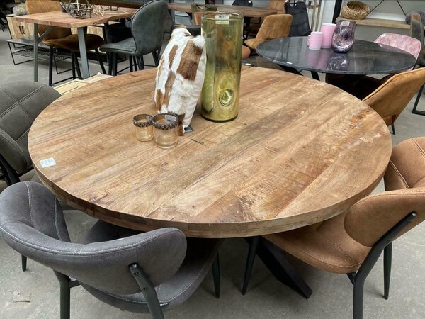 Ronde eettafel 110 mangohout moreno