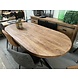 Eettafel deens ovaal mangohout moreno 160 t/m 220 cm