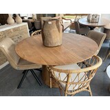 Ronde eettafel Cadiz 130 cm - houten poot