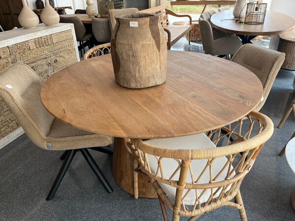 Ronde eettafel Cadiz 130 cm  - houten poot