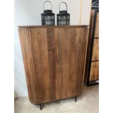 Kast Pedrera mangohout ribbel - Retro Kast Pedrera mangohout ribbel - Retro