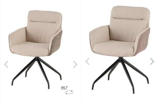 Le Chair Eetkamerstoel Senn - 2 kleuren - draaibaar Le Chair Eetkamerstoel Senn - 2 kleuren - draaibaar