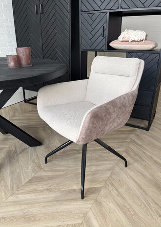 Le Chair Eetkamerstoel Senn - 2 kleuren - draaibaar Le Chair Eetkamerstoel Senn - 2 kleuren - draaibaar