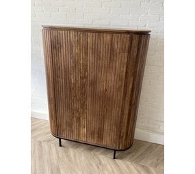 Kast Pedrera mangohout ribbel - Retro Kast Pedrera mangohout ribbel - Retro