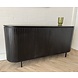 Dressoir Pedrera zwart mangohout ribbel 180 en 210 cm Dressoir Pedrera zwart mangohout ribbel 180 en 210 cm