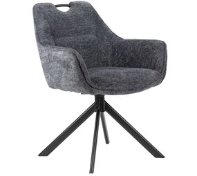 Eetstoel Odin - antraciet draaibaar