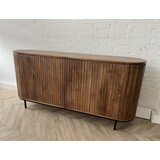 Dressoir Pedrera 210 cm retro mangohout ribbel Dressoir Pedrera 210 cm retro mangohout ribbel