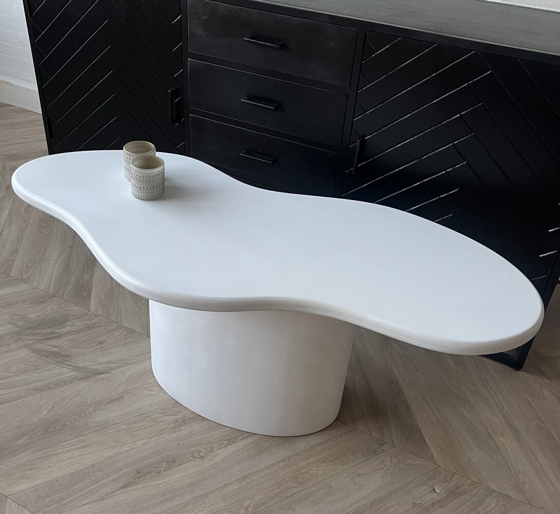 Salontafel organisch wit