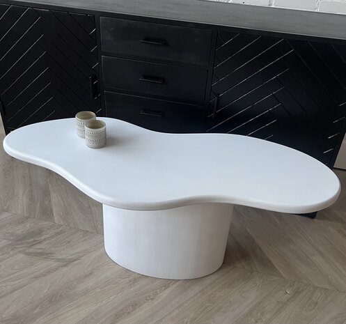 Salontafel organisch wit