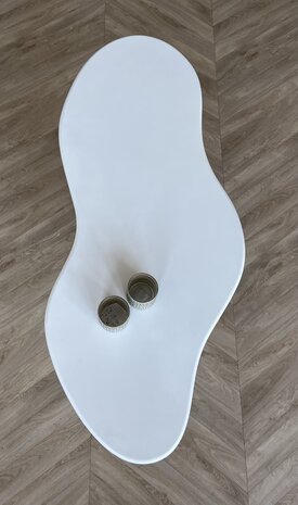 Salontafel organisch wit