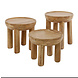 Salontafels set van 3 mangohout massief Salontafels set van 3 mangohout massief