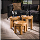Salontafels set van 3 mangohout massief Salontafels set van 3 mangohout massief