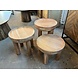 Salontafels set van 3 mangohout massief Salontafels set van 3 mangohout massief