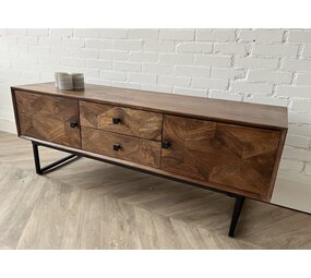 TV meubel Calpe 140 cm mangohout visgraat