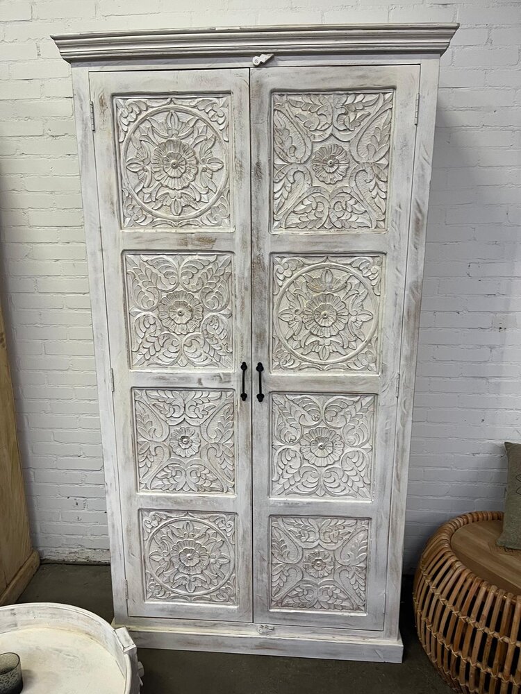 Dichte kast Hout White Ibiza Dichte kast Hout White Ibiza