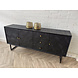 Dressoir Preto zwart visgraat mangohout