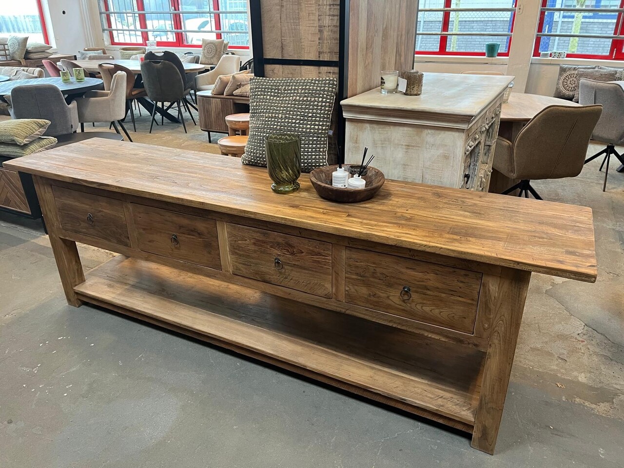 Sidetable / wandtafel Java teakhout Sidetable / wandtafel Java teakhout