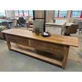 Sidetable / wandtafel Java teakhout