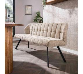 Eetkamerbank boucle teddy stof - 2 kleuren Eetkamerbank boucle teddy stof - 2 kleuren