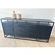 Dressoir Zarra zwart mangohout visgraat 200 cm Dressoir Zarra zwart mangohout visgraat 200 cm