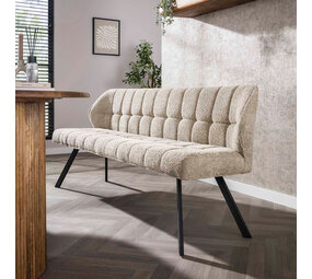 Eetkamerbank - 2 kleuren boucle/teddy Eetkamerbank - 2 kleuren boucle/teddy