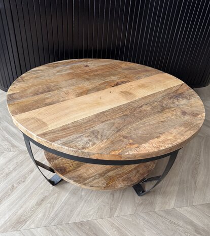 Salontafel Paras Ø 90 cm mangohout Salontafel Paras Ø 90 cm mangohout